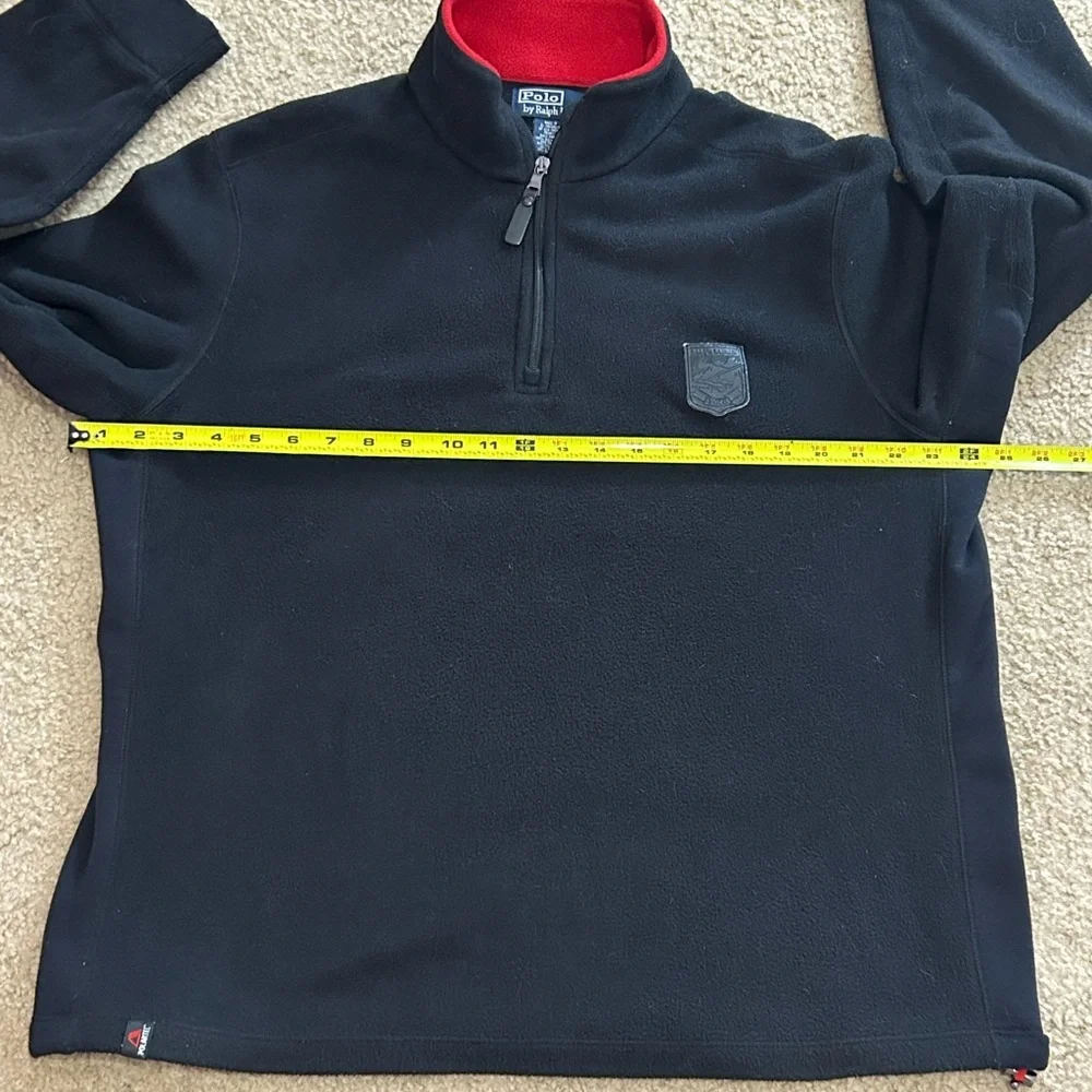 Vintage Polo Ralph Lauren Men’s Large 1/4 Zip Suicide Ski Patch Fleece Pullover